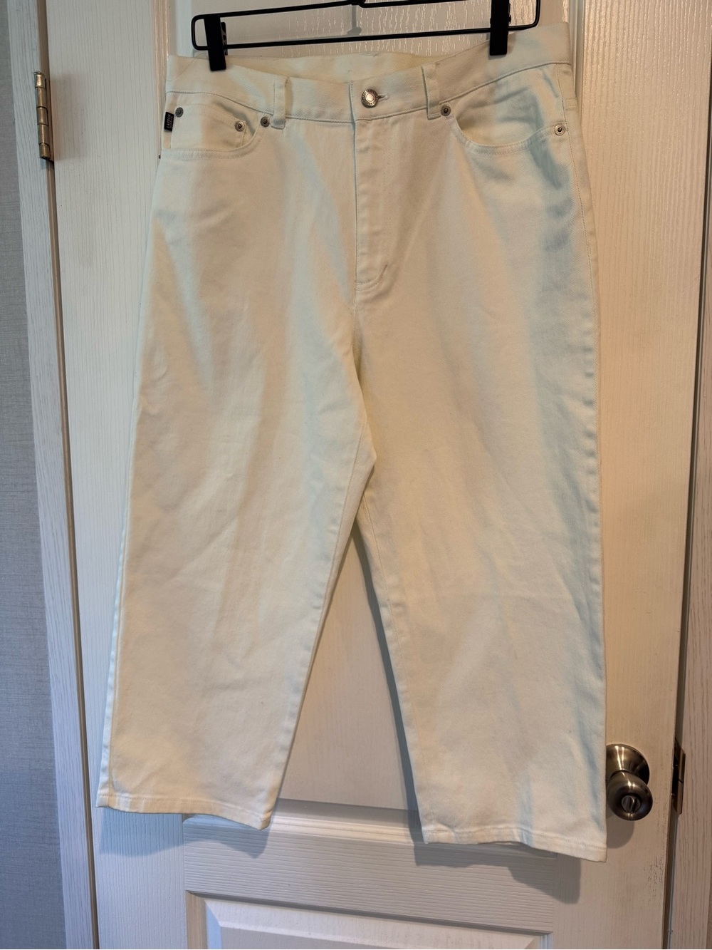 Ralph Lauren Off-White Cropped Straight Jeans